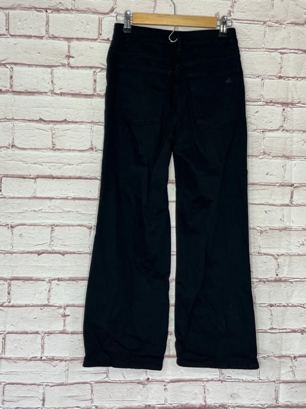 DL1961 Hepburn High Rise Wide Leg Black Jeans Size 26 Like New